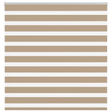 vidaXL zebrafüggönnyel homokbarna szövetszélesség 140,9 cm poliészter lakástextília