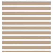 vidaXL zebrafüggönnyel homokbarna szövetszélesség 140,9 cm poliészter lakástextília