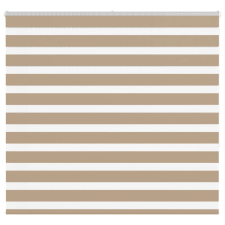 vidaXL zebrafüggönnyel homokbarna szövetszélesség 150,9 cm poliészter lakástextília