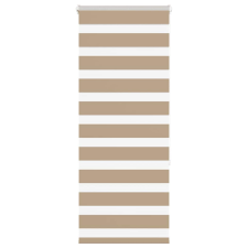 vidaXL zebrafüggönnyel homokbarna szövetszélesség 50,9 cm poliészter lakástextília