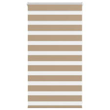 vidaXL zebrafüggönnyel homokbarna szövetszélesség 75,9 cm poliészter lakástextília
