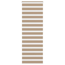 vidaXL zebrafüggönnyel homokbarna szövetszélesség 75,9 cm poliészter lakástextília
