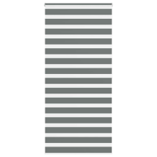 vidaXL zebrafüggönnyel sötét szürke szövetszélesség 105,9cm poliészter lakástextília