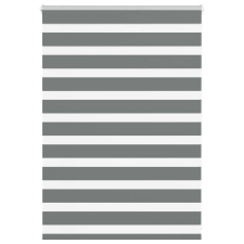 vidaXL zebrafüggönnyel sötét szürke szövetszélesség 110,9cm poliészter lakástextília