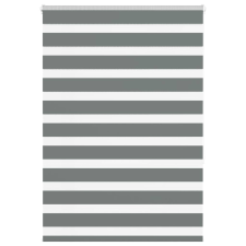 vidaXL zebrafüggönnyel sötét szürke szövetszélesség 110,9cm poliészter lakástextília