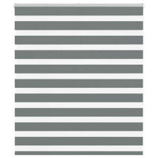 vidaXL zebrafüggönnyel sötét szürke szövetszélesség 115,9cm poliészter lakástextília