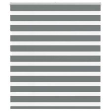 vidaXL zebrafüggönnyel sötét szürke szövetszélesség 130,9cm poliészter lakástextília