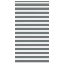 vidaXL zebrafüggönnyel sötét szürke szövetszélesség 130,9cm poliészter lakástextília