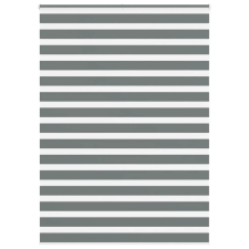 vidaXL zebrafüggönnyel sötét szürke szövetszélesség 160,9cm poliészter lakástextília