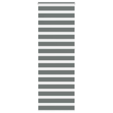 vidaXL zebrafüggönnyel sötét szürke szövetszélesség 65,9 cm poliészter lakástextília