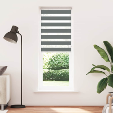 vidaXL zebrafüggönnyel sötét szürke szövetszélesség 75,9 cm poliészter (4014179) lakástextília