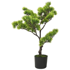 vidaXL zöld cserepes mű fenyőbonsai 60 cm kerti dekoráció