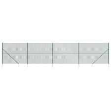 vidaXL zöld drótkerítés cövekekkel 1,8 x 10 m (153925) építőanyag
