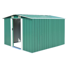 vidaXL zöld fém kerti fészer 257 x 298 x 178 cm kerti bútor