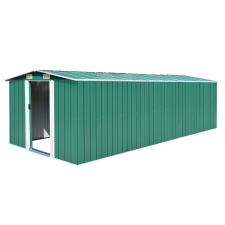 vidaXL zöld fém kerti fészer 257 x 597 x 178 cm kerti tárolás