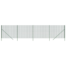 vidaXL zöld horganyzott acél drótkerítés 1,8 x 10 m (154053) építőanyag