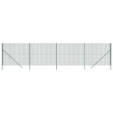 vidaXL zöld horganyzott acél drótkerítés 2 x 10 m (154054) építőanyag
