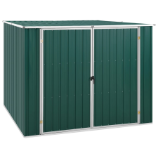 vidaXL Zöld horganyzott acél kerti fészer 195 x 198 x 159 cm kerti tárolás