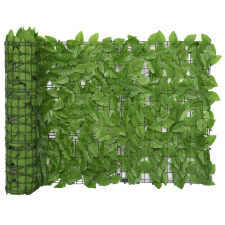 vidaXL zöld leveles erkélyparaván 300 x 75 cm kerti bútor