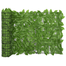 vidaXL Zöld leveles erkélyparaván 300 x 75 cm kerti bútor