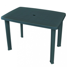 vidaXL Zöld műanyag kerti asztal 101 x 68 x 72 cm kerti bútor