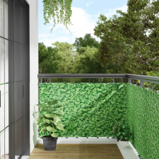 vidaXL zöld növénymintás PVC kerti belátás elleni paraván 700x90 cm kerti bútor