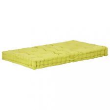vidaXL zöld pamut raklappadló-párna 120 x 80 x 10 cm kerti bútor