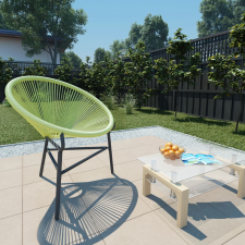 vidaXL Zöld polyrattan kerti Acapulco szék kerti bútor