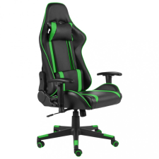 vidaXL zöld PVC forgó gamer szék forgószék