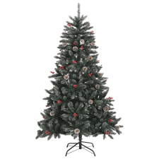 vidaXL zöld PVC műkarácsonyfa állvánnyal 120 cm (345178) műfenyő
