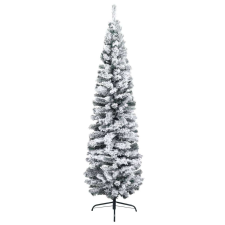 vidaXL zöld PVC vékony műkarácsonyfa hóval 240 cm műfenyő