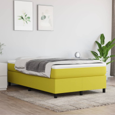 vidaXL zöld szövet rugós ágykeret 120 x 200 cm ágy és ágykellék