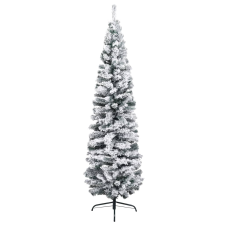 vidaXL zöld vékony PVC műkarácsonyfa pelyhes hóval 240 cm (320956) műfenyő