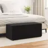  vidaXL Zsámoly Fekete 101 x 41 x 40 cm Bársony és Műanyag Fa