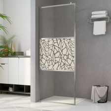 vidaXL zuhanyfal kőmintás ESG üveggel 100 x 195 cm kád, zuhanykabin