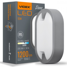 Videx Kerti lámpa emelő fali lámpa LED PLAFON 15W 5000K DANA VIDEX kültéri világítás