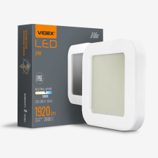 Videx Kültéri lámpa mennyezeti LED lámpatest 24W 2600lm 5000K Hideg IP65 Fehér Videx kültéri világítás