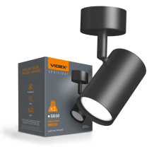 Videx Lampa Sufitowa Reflektor GU10 Regulowana Natynkowa Kinkiet Czarna Videx világítás