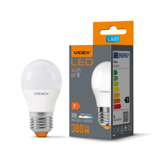 Videx LED izzó E27 G45 Ball 4W = 33W 380lm 3000K Meleg 240° Videx izzó
