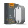 Videx LED lámpatest , 15W , ovális , természetes fehér , antracit , IP65 , VIDEX Dana