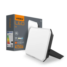 Videx LED reflektor 50W 4750lm 5000K Hidegfekete Tejes Videx burával kültéri világítás