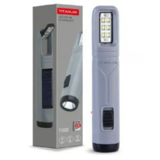 Videx Led zseblámpa , napelemes , hideg fehér , 50 lumen , USB , VIDEX , TITANUM kültéri világítás