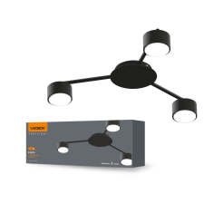 Videx Mennyezeti lámpa csillár lámpatest 3x GX53 LED Fekete Modern Videx világítás