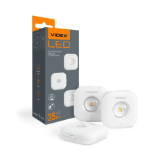 Videx Videx 2 db LED-es lámpa, mágneses hátlappal és mozgásérzékelővel 3000-6500K világítás