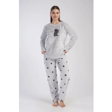 Vienetta Secret Cats meleg pizsama, szürke, cicás XL
