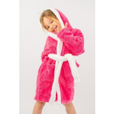 Vienetta Secret Nyuszi soft lánykafürdőköpeny, sötét rózsaszín, fülekkel 98/104 gyerek köntös