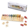 Viga fa montessori abakusz - számolójáték