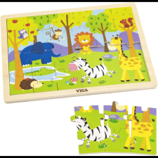 Viga Fa puzzle 24 darab - állatkert (6934510501983) puzzle, kirakós
