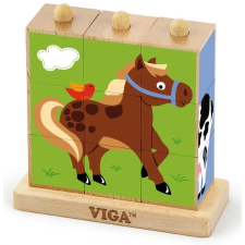 Viga fa puzzle háziállatok puzzle, kirakós