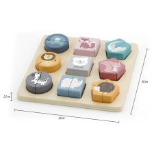 Viga PolarB fa állatos kirakó kockák puzzle, kirakós